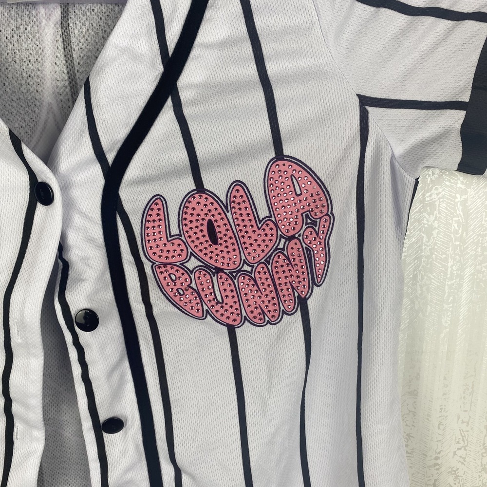 Looney Tunes Baseball Jersey Graphic Print Womens Lola Bunny MLB Shirt Size XL - Picture 4 of 11